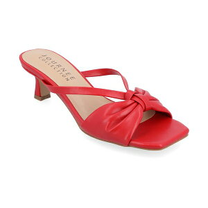 W[j[RNV fB[X T_ V[Y Women's Starling Kitten Heel Slip On Sandals Red