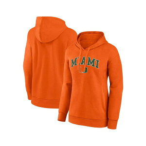 �t�@�i�e�B�N�X ���f�B�[�X �p�[�J�[�E�X�E�F�b�g�V���c �A�E�^�[ Women's Orange Miami Hurricanes Evergreen Campus Pullover Hoodie Orange