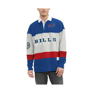 g~[ qtBK[ Y Vc gbvX Men's Royal Buffalo Bills Connor Oversized Rugby Long Sleeve Polo Shirt Royal