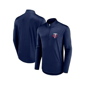 �t�@�i�e�B�N�X �����Y �p�[�J�[�E�X�E�F�b�g�V���c �A�E�^�[ Men's Navy Minnesota Twins Quarterback Quarter-Zip Top Navy