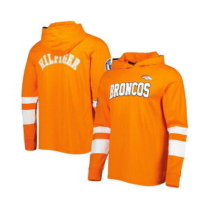 g~[ qtBK[ Y Vc gbvX Men's Orange, White Denver Broncos Alex Long Sleeve Hoodie T-shirt Orange, White