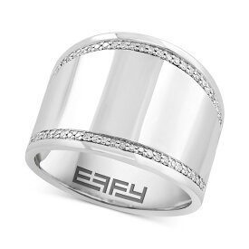 エフィー コレクション レディース リング アクセサリー EFFY&reg; Diamond Wide Statement Ring (1/6 ct. t.w.) in Sterling Silver Sterling Silver