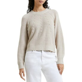 フレンチコネクション レディース ニット&セーター アウター Women's Imitation Pearl Long-Sleeve Lightweight Sweater Classic Cream