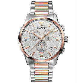 バルマン メンズ 腕時計 アクセサリー Men's Swiss Chronograph Madrigal Two-Tone Stainless Steel Bracelet Watch 42mm Silver/pink