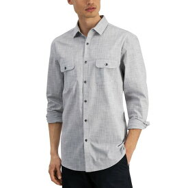 アルファニ メンズ シャツ トップス Men's Regular-Fit Solid Shirt, Created for Macy's Kettle