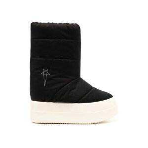 Rick Owens bNIEGX fB[X Xj[J[ yRick Owens DRKSHDW Stivali Imbottiti Mega Bumper Lunar Black Pearl (Women's)z TCY US_W_10 Black/Pearl/Milk