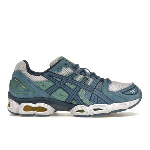 ASICS �A�V�b�N�X �����Y �X�j�[�J�[ �yASICS Gel-Nimbus 9 Grey Floss Blue Green�z �T�C�Y US_8.5(26.5cm) White/Grey Floss