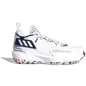 adidas �A�f�B�_�X �����Y �X�j�[�J�[ �yadidas Dame 7 Extply�z �T�C�Y US_7.5(25.5cm) Footwear White/Team Navy Blue/Vivid Red