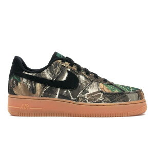 Nike �i�C�L �����Y �X�j�[�J�[ �yNike Air Force 1 Low Realtree Black�z �T�C�Y US_9.5(27.5cm) Black/Black-Aloe Verde-Gum Medium Brown
