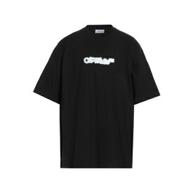 【送料無料】 オフホワイト メンズ カットソー トップス T-shirts Black