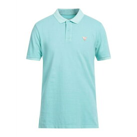 【送料無料】 ゲス メンズ ポロシャツ トップス Polo shirts Sky blue