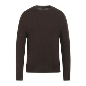 【送料無料】 エイチエスアイオー メンズ ニット&セーター アウター Sweaters Dark brown