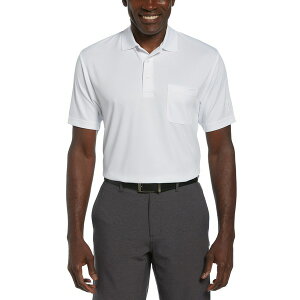 PGA�c�A�[ �����Y �|���V���c �g�b�v�X Men's Airflux Solid Mesh Short Sleeve Golf Polo Shirt Bright White