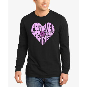 �G���G�[�|�b�v�A�[�g �����Y T�V���c �g�b�v�X Forever In Our Hearts - Men's Word Art Long Sleeve T-Shirt Black