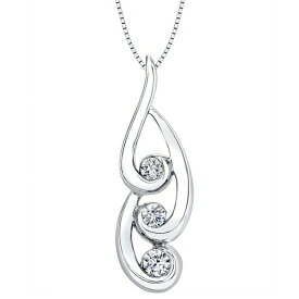 セイレーン レディース ネックレス・チョーカー・ペンダントトップ アクセサリー Energy Diamond Swirl Pendant Necklace (3/8 ct. t.w.) in 14k White Gold White Gold