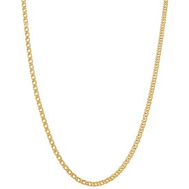 イタリアン ゴールド レディース ネックレス・チョーカー・ペンダントトップ アクセサリー Double Curb Link 18" Chain Necklace (3-1/2mm) in 10k Gold Yellow Gold