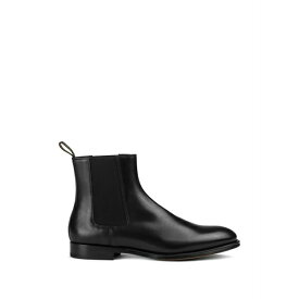 ドンカルズ メンズ ブーツ シューズ Elasticated-panel pull-tab ankle boots Black