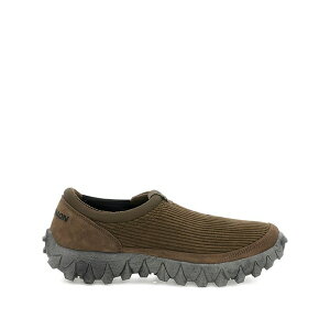 �T������ �����Y �X�j�[�J�[ �V���[�Y Snowclog corduroy slip-on sneakers Brown