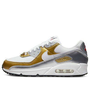 Nike �i�C�L ���f�B�[�X �X�j�[�J�[ �y(WMNS) Nike Air Max 90 SE 'Metallic' DJ6208-100�z �T�C�Y US_7(24.0cm)