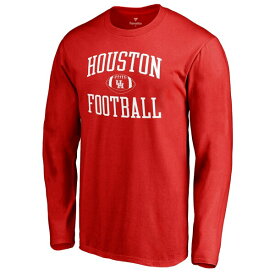 ファナティクス メンズ Tシャツ トップス Houston Cougars Fanatics Branded First Sprint Long Sleeve TShirt Red