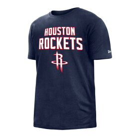 ニューエラ メンズ Tシャツ トップス Houston Rockets New Era 2022/23 City Edition Brushed Jersey TShirt Navy