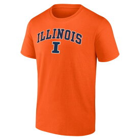 ファナティクス メンズ Tシャツ トップス Illinois Fighting Illini Fanatics Branded Campus TShirt Orange