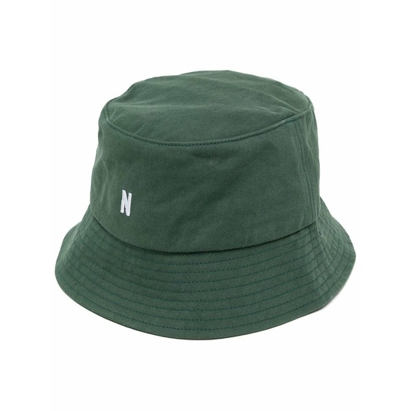 ノースプロジェクト メンズ 帽子 アクセサリー モノグラム バケットハット moss green/off-white