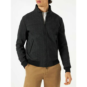 GV[c[ZCgo[X Y WPbgu] AE^[ Man Mid-weight Herringbone Bomber Jacket Traveler BLACK