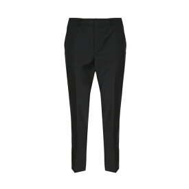 カルバンクライン メンズ カジュアルパンツ ボトムス Elegant Wool Blend Trousers BLACK