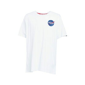 【送料無料】 アルファインダストリーズ メンズ Tシャツ トップス T-shirts White