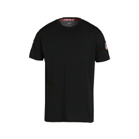 【送料無料】 アルファインダストリーズ メンズ Tシャツ トップス T-shirts Black