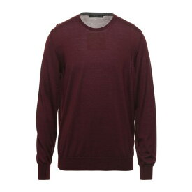 【送料無料】 ブイネック メンズ ニット&セーター アウター Sweaters Burgundy