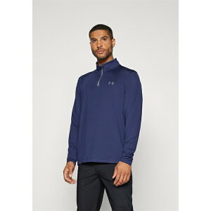 A_[A[}[ Y oXPbg{[ X|[c MATCHPLAY 1/4 ZIP - Long sleeved top - midnight navy/pitch gray