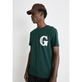 ガント メンズ Tシャツ トップス GRAPHIC - Print T-shirt - tartan green