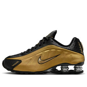 Nike �i�C�L ���f�B�[�X �X�j�[�J�[ Black/Metallic Gold/Metallic Silver �y(WMNS) Nike Shox R4 'Black Metallic Gold' AR3565-005�z �T�C�Y US_W_11