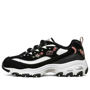 Skechers XPb`[Y fB[X Xj[J[ Black/White/Pink y(WMNS) Skechers D'lites 1.0 'Black Floral' 66666325-BLKz TCY US_6(23.0cm)