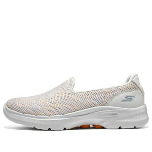 Skechers �X�P�b�`���[�Y ���f�B�[�X �X�j�[�J�[ WHITE/GRAY/ORANGE �y(WMNS) Skechers Go Walk 6 'Multicolor' 124573-WOR�z �T�C�Y US_6(23.0cm)