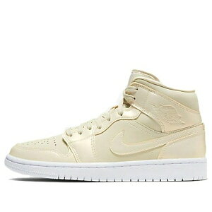 Air Jordan W[_ fB[X Xj[J[ Fossil-White y(WMNS) Air Jordan 1 Mid 'Lemon Yellow' CK6587-200z TCY US_9(26.0cm)