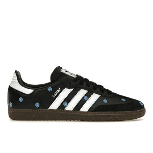 adidas �A�f�B�_�X ���f�B�[�X �X�j�[�J�[ �yadidas Samba Light Blue Floral Core Black (Women's)�z �T�C�Y US_W_11 Black/Core Black/Footwear White/Gum