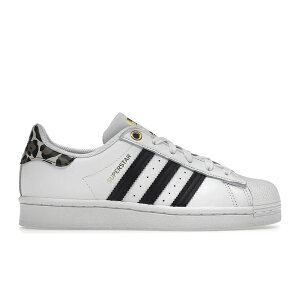 adidas �A�f�B�_�X ���f�B�[�X �X�j�[�J�[ �yadidas Superstar White Leopard (Women's)�z �T�C�Y US_7(24.0cm) Cloud White/Core Black/Gold Metallic