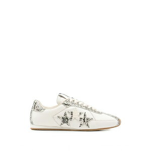 �A�~�� ���f�B�[�X �X�j�[�J�[ �V���[�Y Python-effect star-patch sneakers White