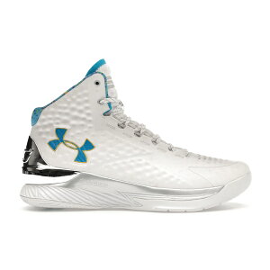 Under Armour A_[A[}[ Y Xj[J[ yUnder Armour Curry 1 Splash Party (2022)z TCY US_8(26.0cm) White / Metallic Silver / Electric Blue
