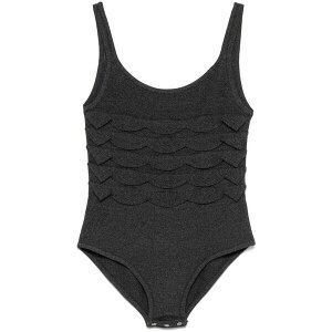 �i�k�[�V���J ���f�B�[�X T�V���c �g�b�v�X Textured knitted bodysuit Grey