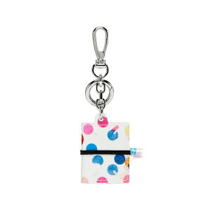 �}���^���}���W�F�� �����Y ���z �A�N�Z�T���[ Mini book confetti-print keyring White
