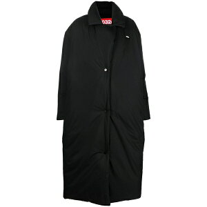 �[���X���[�c�[�V�[ ���f�B�[�X �R�[�g �A�E�^�[ Padded oversize long coat Black