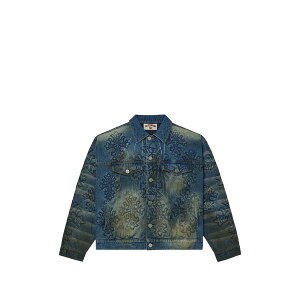 �x�[�� �����Y �W���P�b�g���u���]�� �A�E�^�[ Cross denim jacket Blue