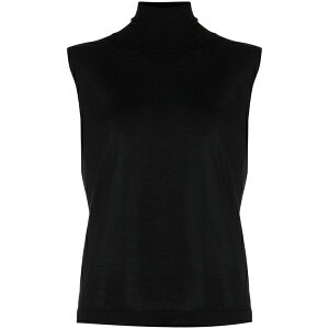 �t�@�r�A�i �t�B���b�s ���f�B�[�X �j�b�g&�Z�[�^�[ �A�E�^�[ Roll-neck knitted top Black