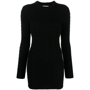 �p�g���c�B�A �y�y ���f�B�[�X �����s�[�X �g�b�v�X Cable-knit backless dress Black