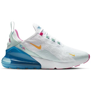 Nike �i�C�L ���f�B�[�X �X�j�[�J�[ �yNike Air Max 270 Pastel (Women's)�z �T�C�Y US_9(26.0cm) White/University Gold-Laser Fuchsia