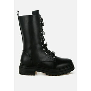 �������h�����O ���f�B�[�X �u�[�c �V���[�Y Nimba Rhinestone jewelled Chunky Boots Black